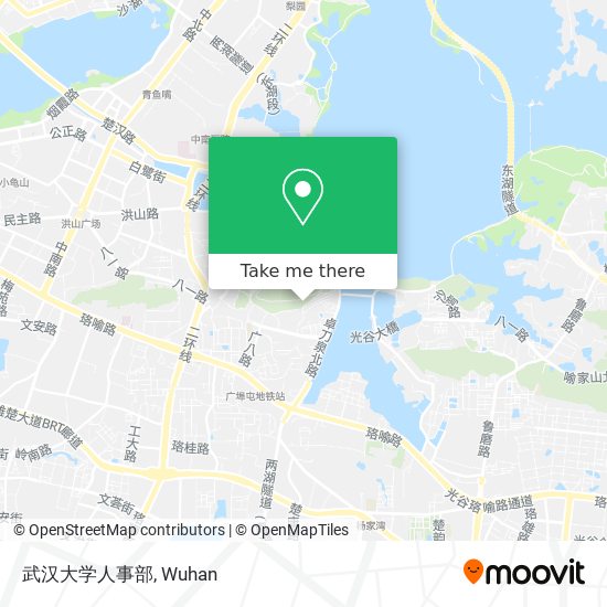 武汉大学人事部 map