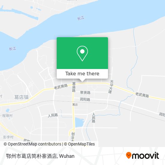 鄂州市葛店简朴寨酒店 map