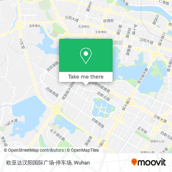 欧亚达汉阳国际广场-停车场 map