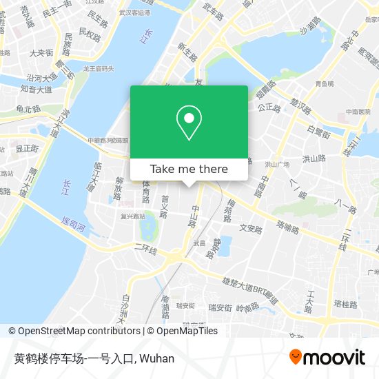 黄鹤楼停车场-一号入口 map