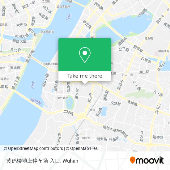 黄鹤楼地上停车场-入口 map