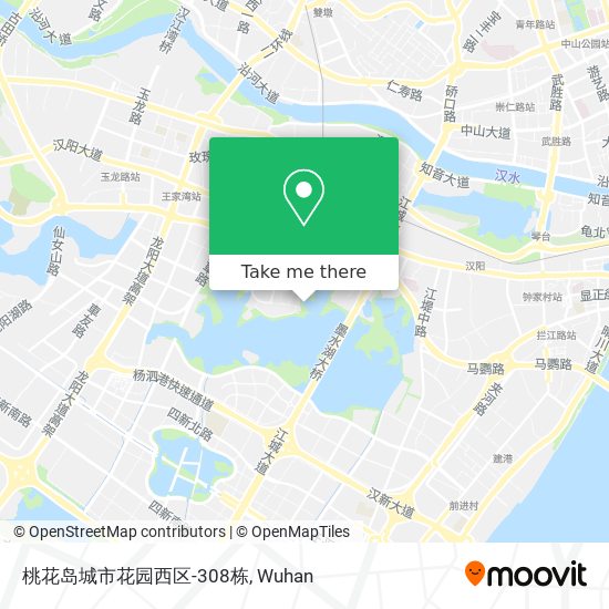 桃花岛城市花园西区-308栋 map