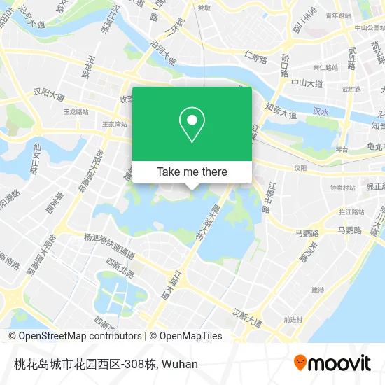 桃花岛城市花园西区-308栋 map