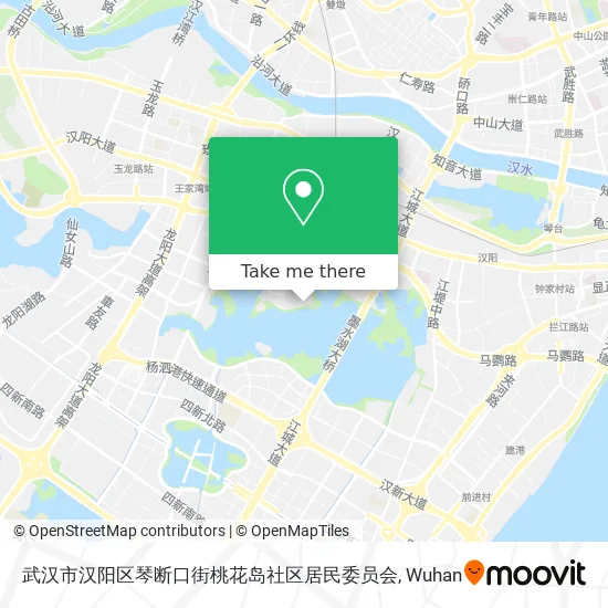 武汉市汉阳区琴断口街桃花岛社区居民委员会 map