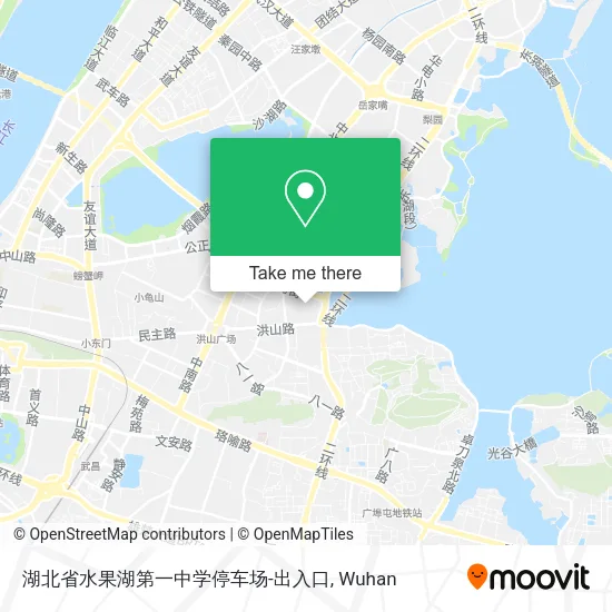 湖北省水果湖第一中学停车场-出入口 map