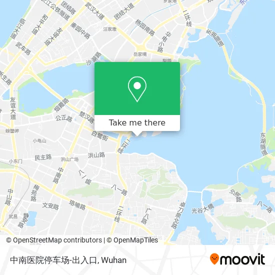 中南医院停车场-出入口 map