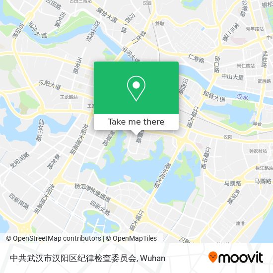 中共武汉市汉阳区纪律检查委员会 map