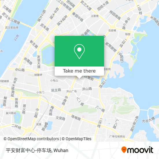 平安财富中心-停车场 map