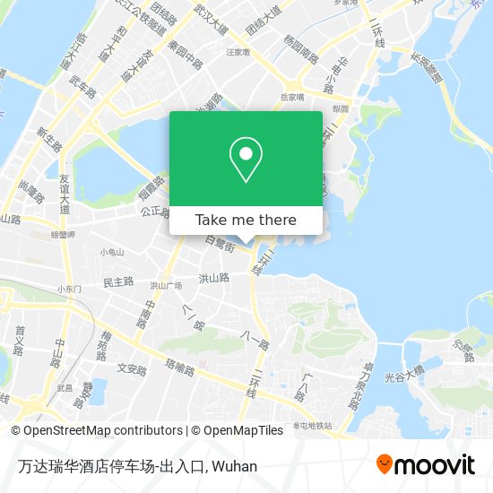 万达瑞华酒店停车场-出入口 map