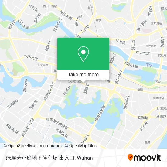 绿馨芳草庭地下停车场-出入口 map