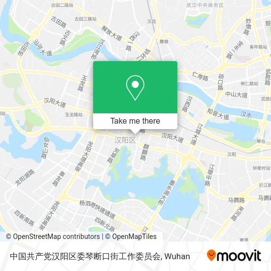 中国共产党汉阳区委琴断口街工作委员会 map