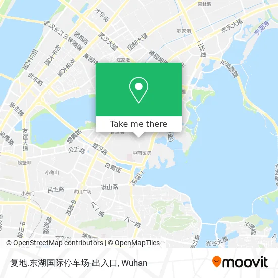 复地.东湖国际停车场-出入口 map