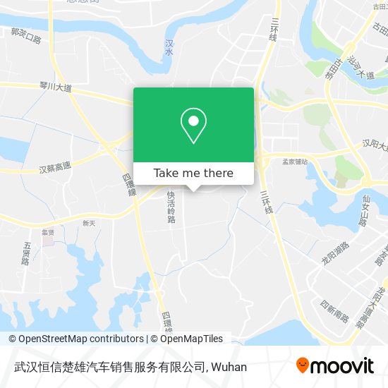 武汉恒信楚雄汽车销售服务有限公司 map