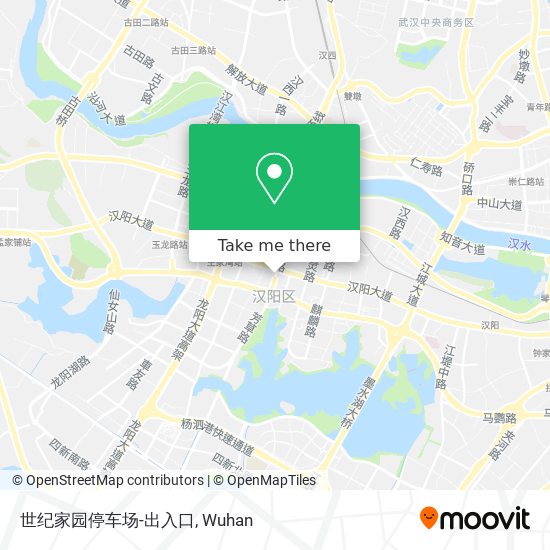 世纪家园停车场-出入口 map