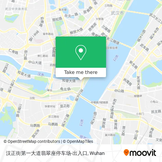汉正街第一大道翡翠座停车场-出入口 map