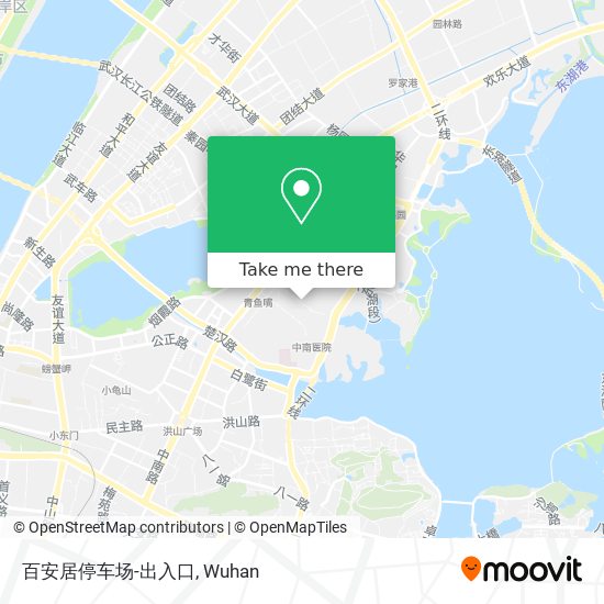 百安居停车场-出入口 map