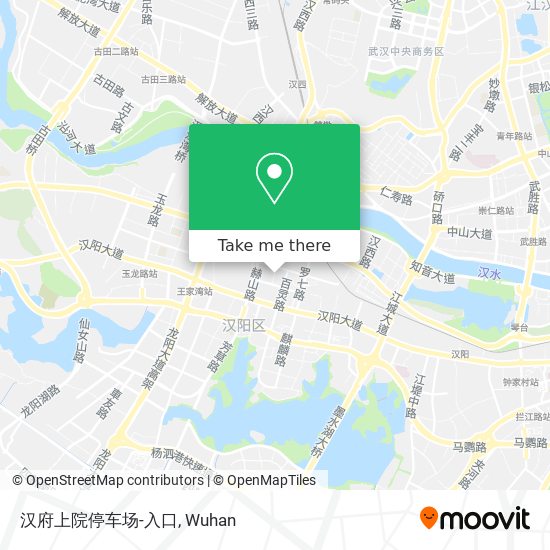 汉府上院停车场-入口 map
