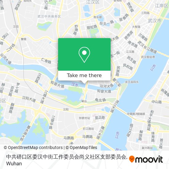 中共硚口区委汉中街工作委员会尚义社区支部委员会 map