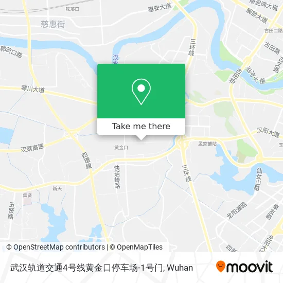 武汉轨道交通4号线黄金口停车场-1号门 map
