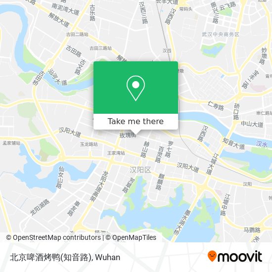 北京啤酒烤鸭(知音路) map