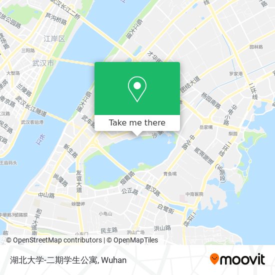 湖北大学-二期学生公寓 map