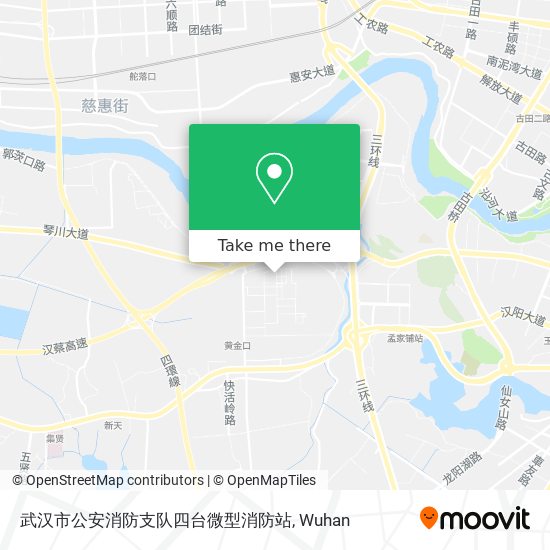武汉市公安消防支队四台微型消防站 map