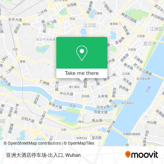 亚洲大酒店停车场-出入口 map