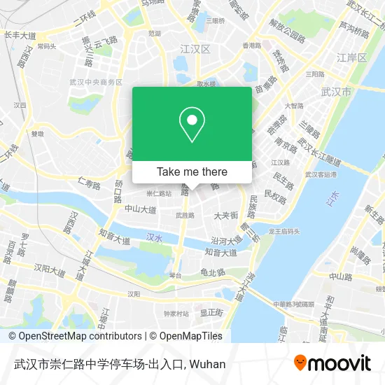 武汉市崇仁路中学停车场-出入口 map