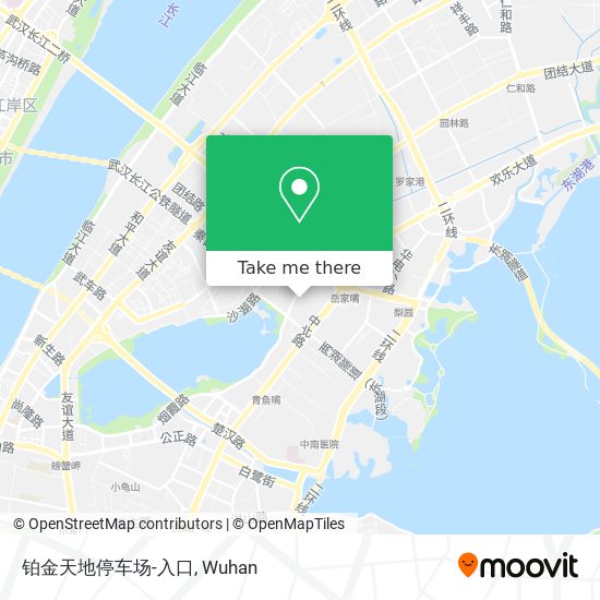 铂金天地停车场-入口 map