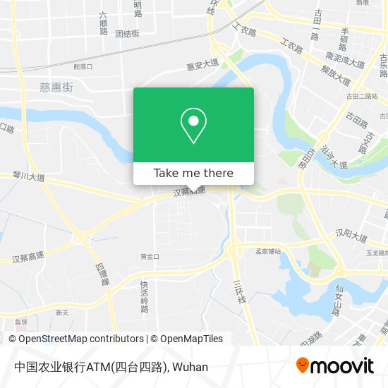 中国农业银行ATM(四台四路) map