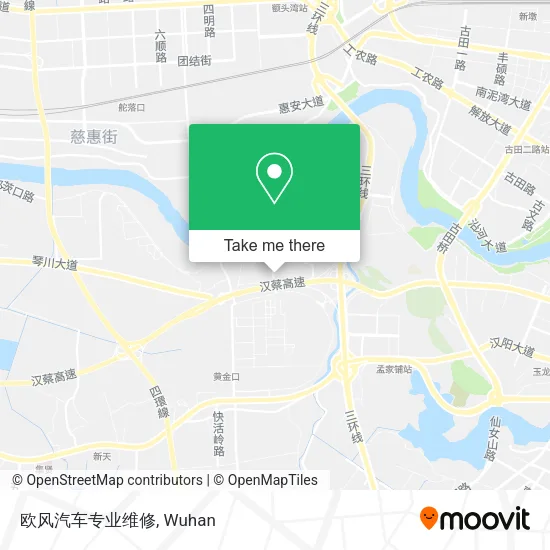 欧风汽车专业维修 map