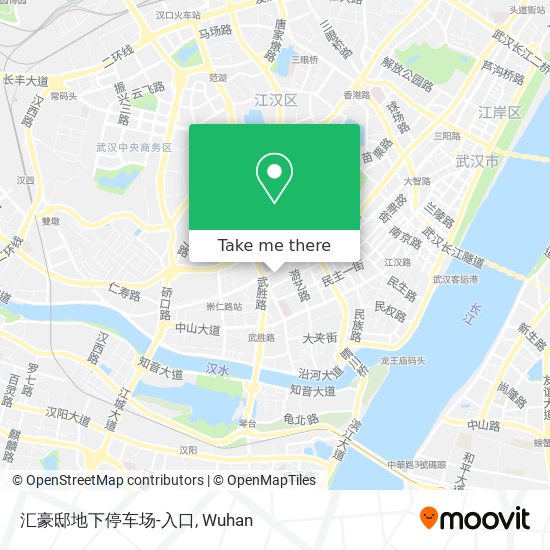 汇豪邸地下停车场-入口 map