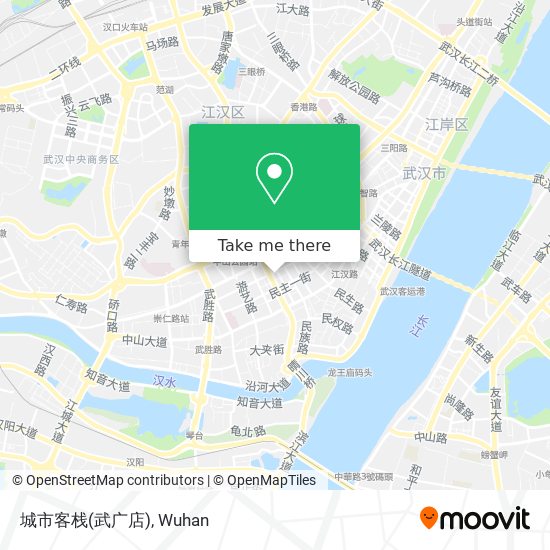 城市客栈(武广店) map