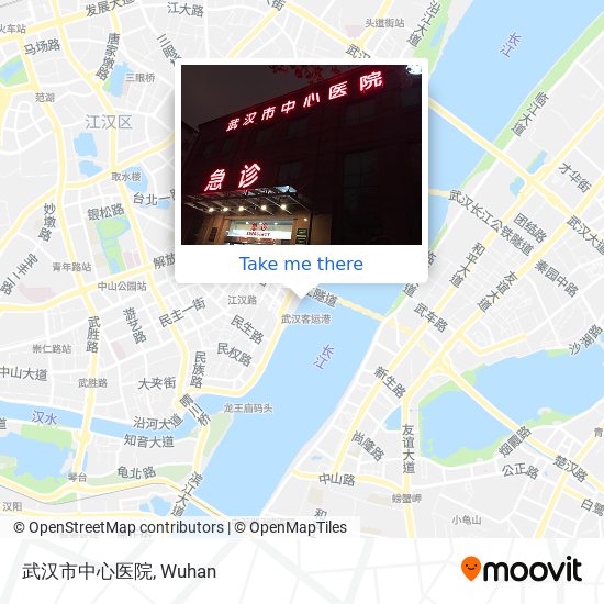 武汉市中心医院 map