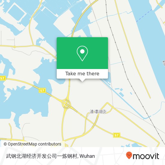 武钢北湖经济开发公司一炼钢村 map