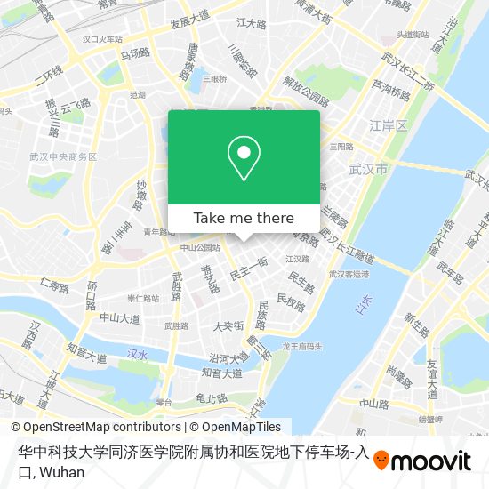 华中科技大学同济医学院附属协和医院地下停车场-入口 map