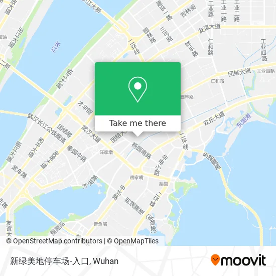 新绿美地停车场-入口 map