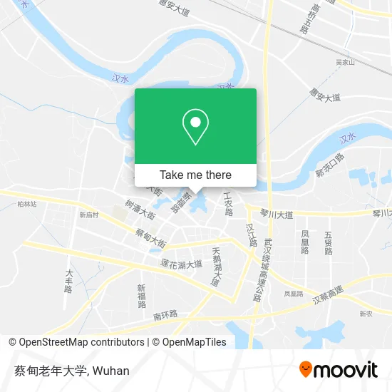 蔡甸老年大学 map
