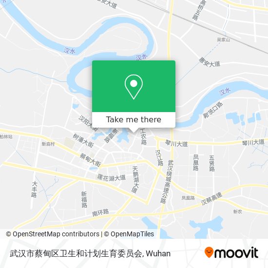 武汉市蔡甸区卫生和计划生育委员会 map