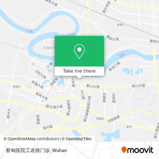 蔡甸医院工农路门诊 map