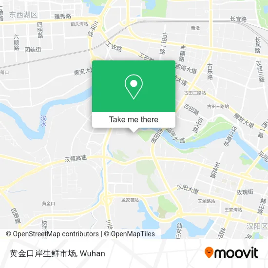 黄金口岸生鲜市场 map