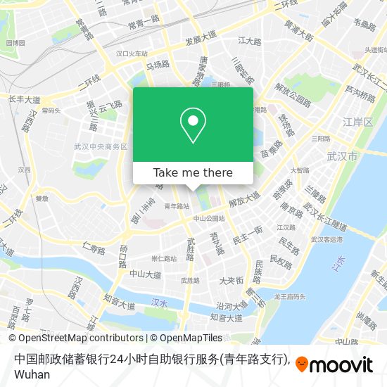 中国邮政储蓄银行24小时自助银行服务(青年路支行) map