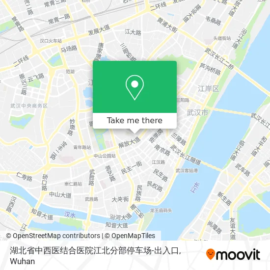 湖北省中西医结合医院江北分部停车场-出入口 map