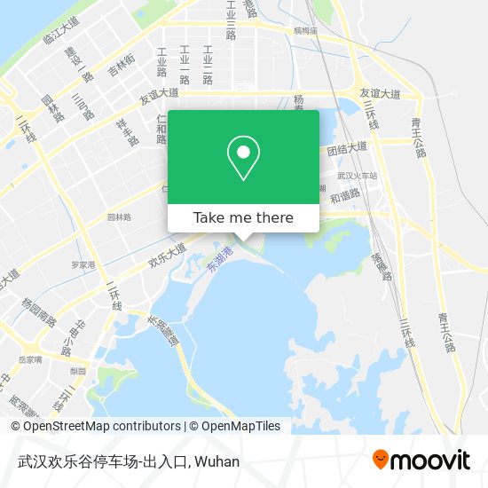 武汉欢乐谷停车场-出入口 map