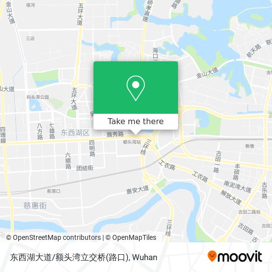 东西湖大道/额头湾立交桥(路口) map