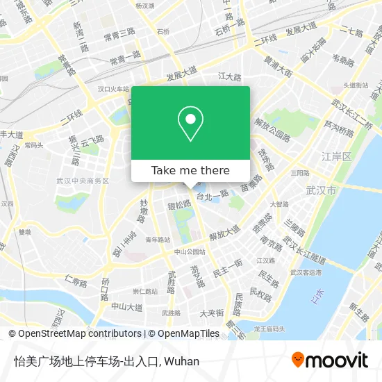 怡美广场地上停车场-出入口 map
