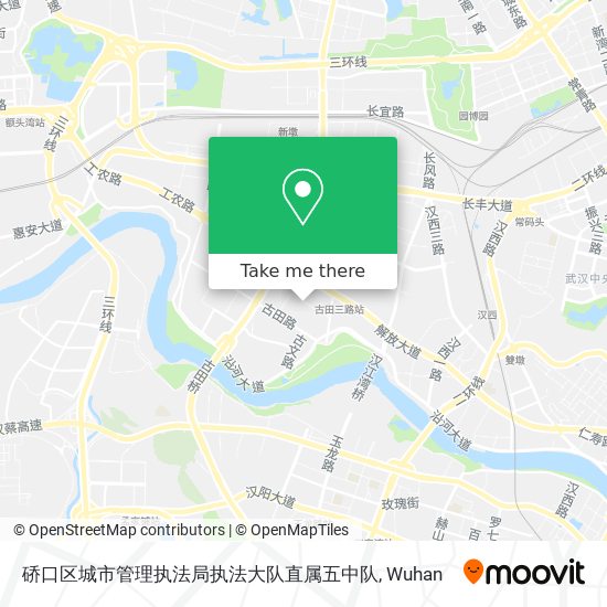硚口区城市管理执法局执法大队直属五中队 map