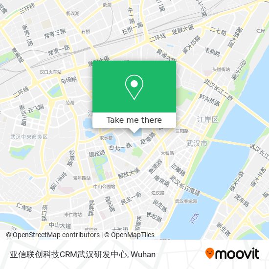 亚信联创科技CRM武汉研发中心 map
