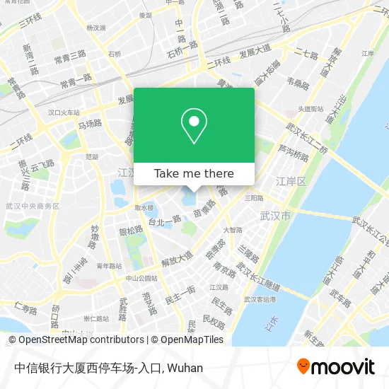 中信银行大厦西停车场-入口 map