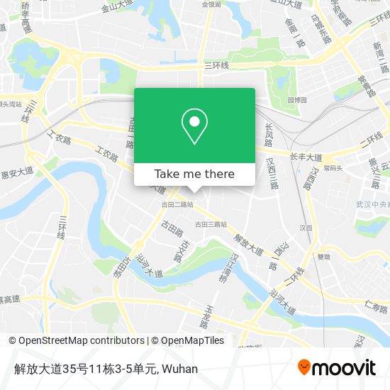 解放大道35号11栋3-5单元 map